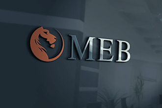 MEB internt Logo im Büro